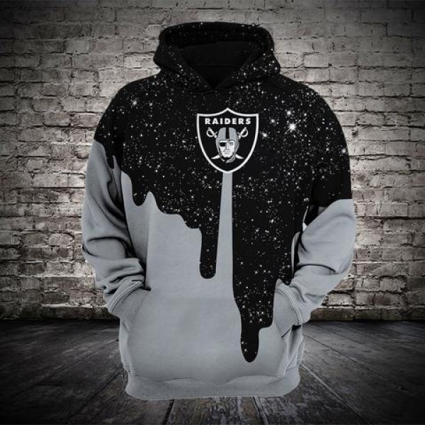 Oakland Raiders 3D Hoodie Starry Sky