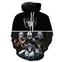 Oakland Raiders 3D Hoodie Three Guys