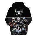 Oakland Raiders 3D Hoodie Three Guys