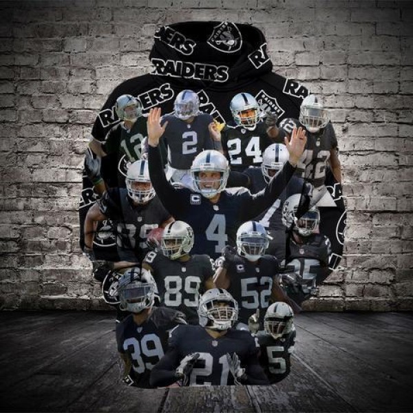 Oakland Raiders 3D Hoodie Unique