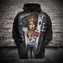 Oakland Raiders 3D Hoodie Unique Poker