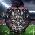 Oakland Raiders 3D Hoodie VIP Team