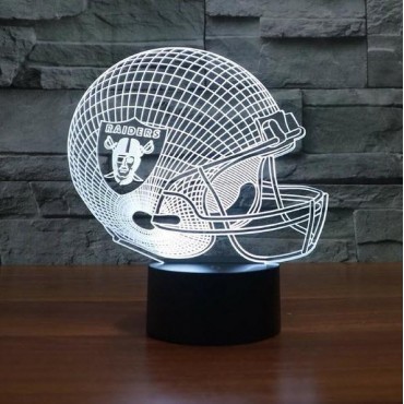 Oakland Raiders 3D LED Light Lamp