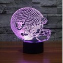 Oakland Raiders 3D LED Light Lamp