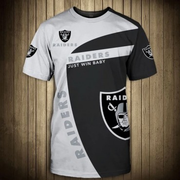 Oakland Raiders 3D Tshirt Cool White