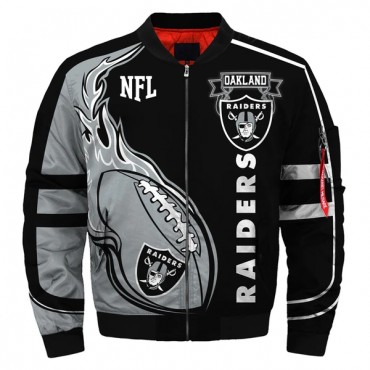 Oakland Raiders Bomber Jacket Or002