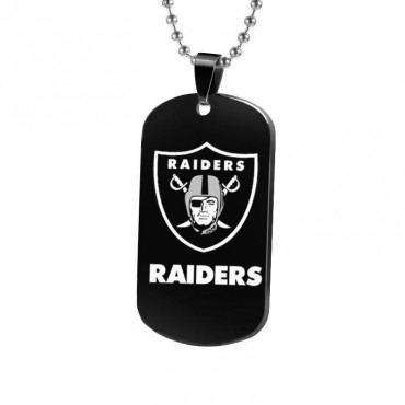 Oakland Raiders Titanium Steel Dog Tag