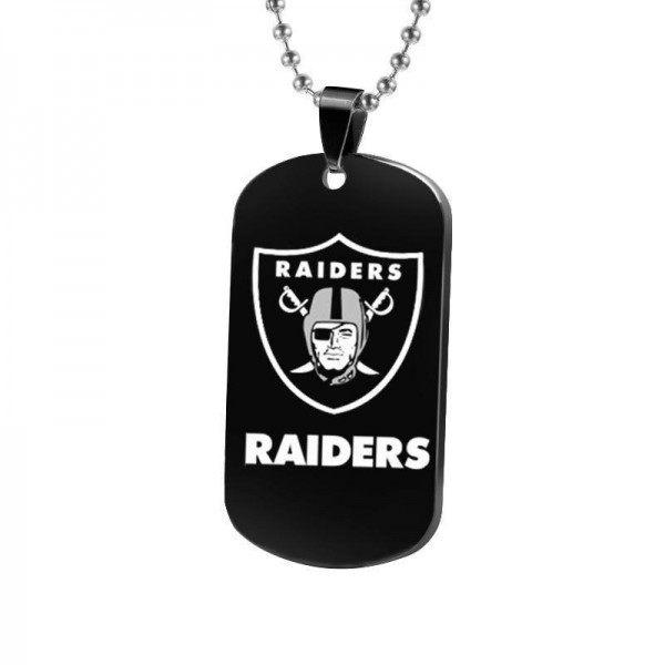 Oakland Raiders Titanium Steel Dog Tag