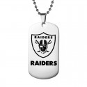 Oakland Raiders Titanium Steel Dog Tag