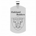 Oakland Raiders Titanium Steel Dog Tag